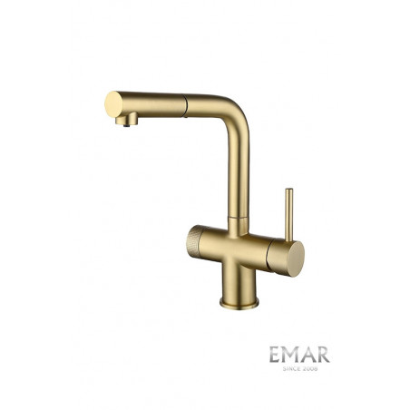 Смеситель EMAR EC-7026 матовое золото