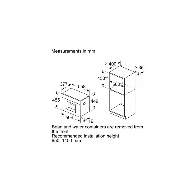 Встраиваемая кофемашина Bosch CTL7181W0