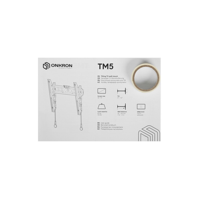 Кронштейн для ТВ ONKRON TM5 черный