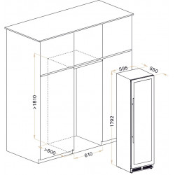 Винный шкаф Meyvel MV98-KST3 Slim