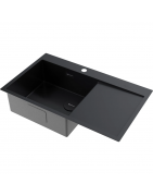 Кухонная мойка Omoikiri Akisame 86-GB-L Side 4997043 86x51 см, графит
