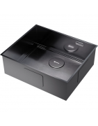 Кухонная мойка Omoikiri Kasen 53-26-INT-GM 4993496 53x45 см, вороненая сталь