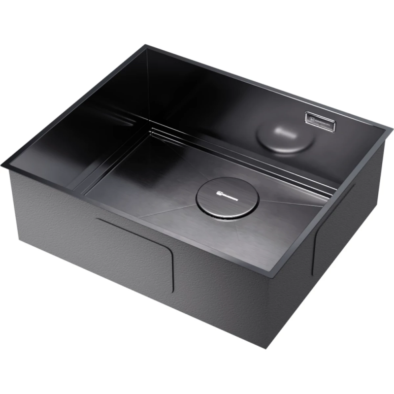 Кухонная мойка Omoikiri Kasen 53-26-INT-GM 4993496 53x45 см, вороненая сталь