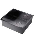 Кухонная мойка Omoikiri Kasen 49-16-INT-GM 4997055 49x44 см, вороненая сталь