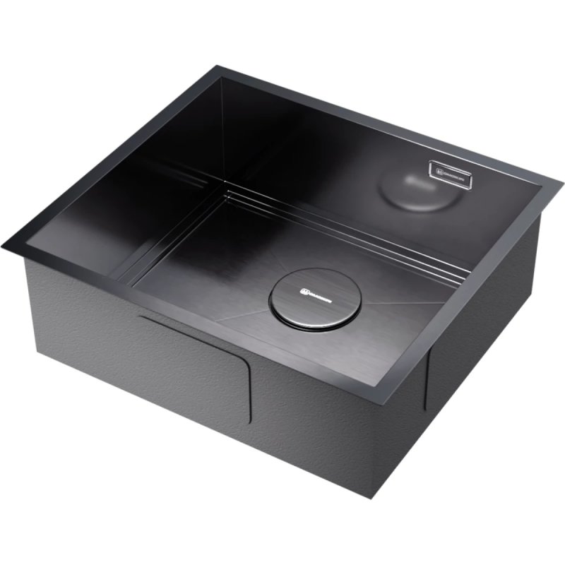 Кухонная мойка Omoikiri Kasen 49-16-INT-GM 4997055 49x44 см, вороненая сталь