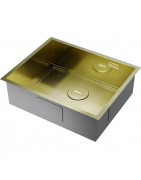 Кухонная мойка Omoikiri Kasen 54-16-INT-LG 4997060 54x44 см, светлое золото