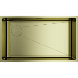 Кухонная мойка Omoikiri Taki 74-U/IF-LG Side-L 4997472 74x44 см, светлое золото