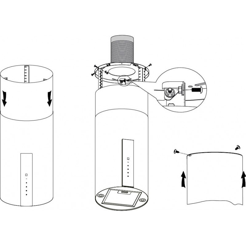 Вытяжка Korting KHA 35808 DW Cylinder